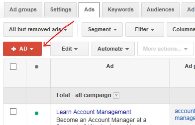 Create one or two more ads in your ad group and adjust your ad options