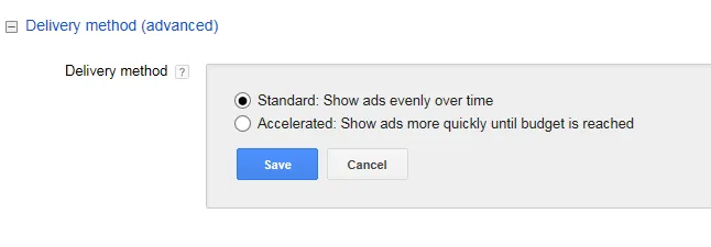  There you'll notice "Display Method" - this defines how you want your ads to appear on the search page. 