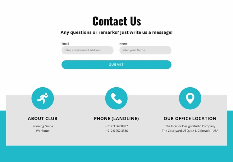 Website design:Contacts